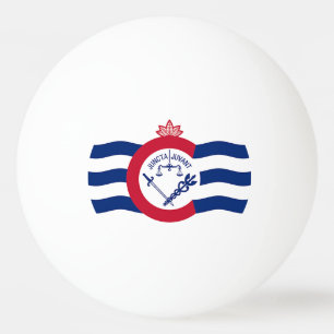 Pelota De Ping Pong Balón patriótico de ping pong con bandera de Cinci