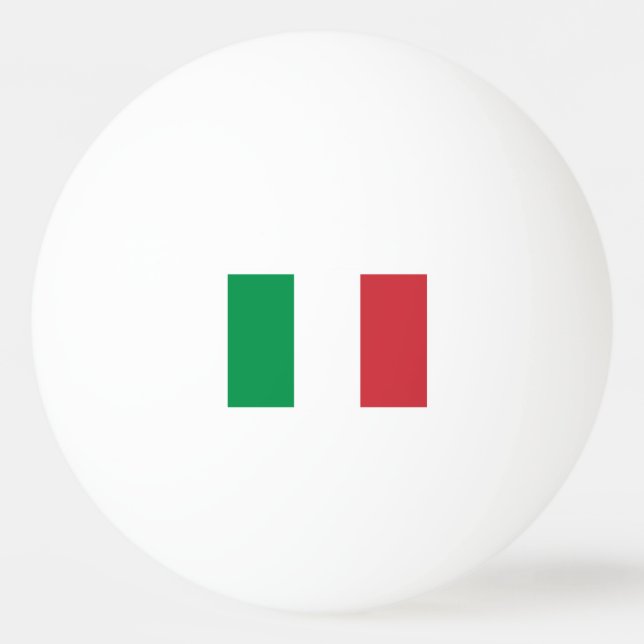 Pelota De Ping Pong Baloncesto de ping pong con bandera italiana para  (Anverso)