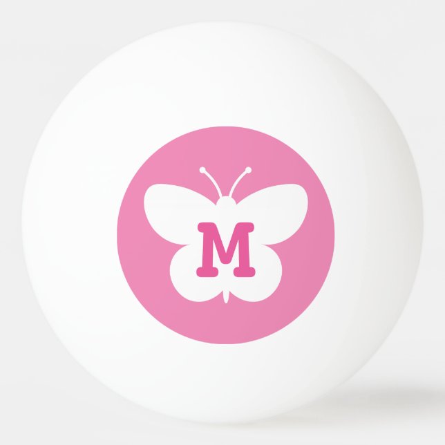 Pelota De Ping Pong Baloncesto de ping pong con monograma personalizad (Anverso)