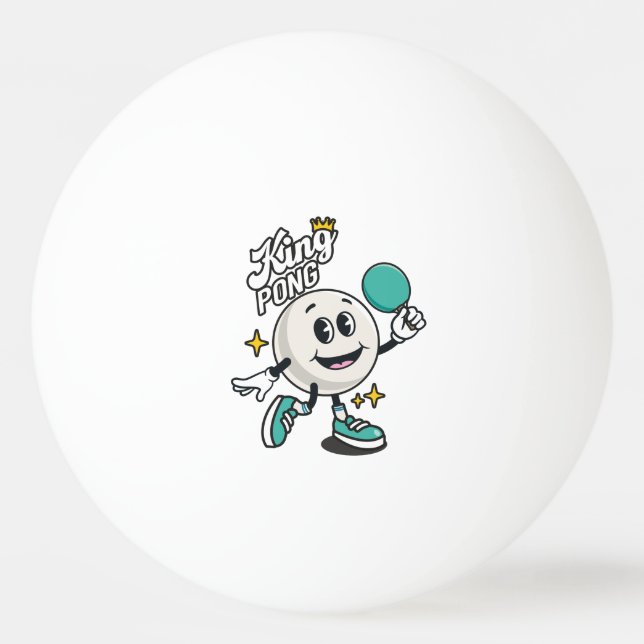 Pelota De Ping Pong Baloncesto de ping pong King Pong (Anverso)