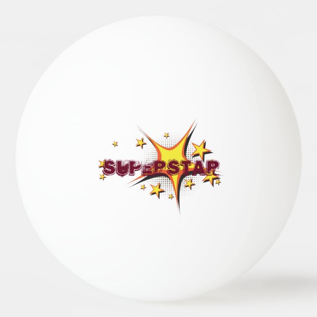Pelota De Ping Pong Baloncesto de ping pong superestrella (Anverso)