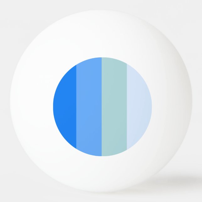 Pelota De Ping Pong Bandas azules marítimas (Anverso)