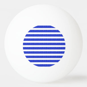 Pelota De Ping Pong Bandas geométricas azules de moda