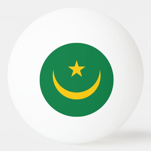 Pelota De Ping Pong Bandera antigua de Mauritania (Anverso)