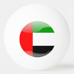 Pelota De Ping Pong Bandera brillante de United Arab Emirates