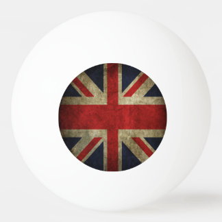Pelota De Ping Pong Bandera británica antigua de Union Jack de Gran