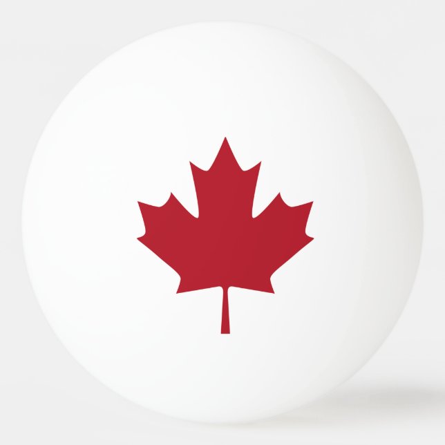 Pelota De Ping Pong Bandera canadiense (Anverso)