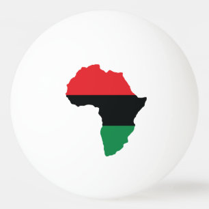 Pelota De Ping Pong Bandera de África Roja, Negra y Verde