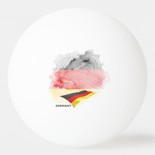 Pelota De Ping Pong bandera de Alemania