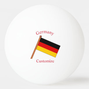 Pelota De Ping Pong Bandera de Alemania Thunder_Cove