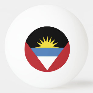 Pelota De Ping Pong Bandera de Antigua y Barbuda