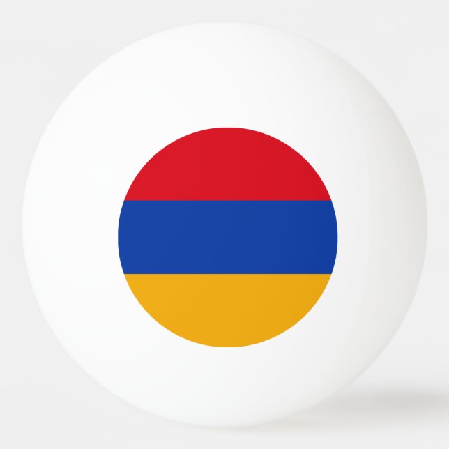 Pelota De Ping Pong Bandera de Armenia (Anverso)