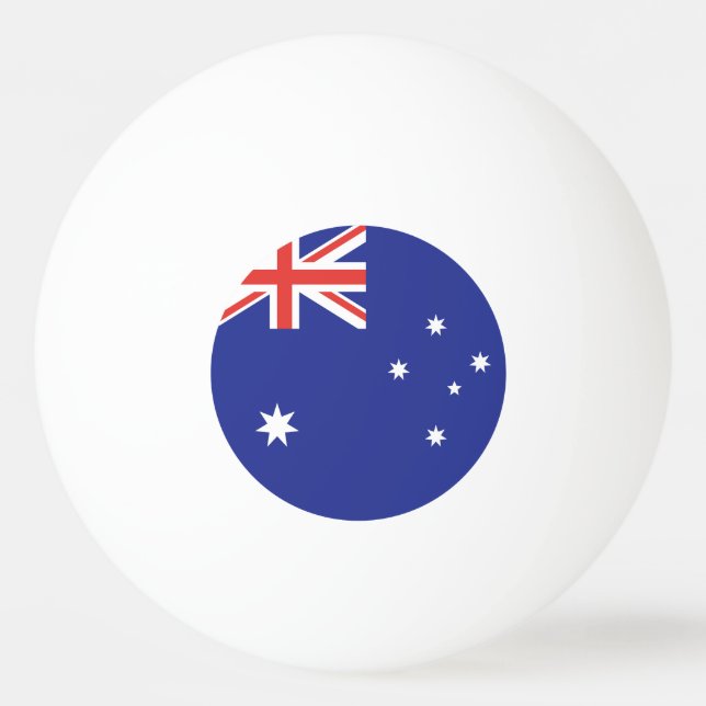 Pelota De Ping Pong Bandera de Australia (Anverso)