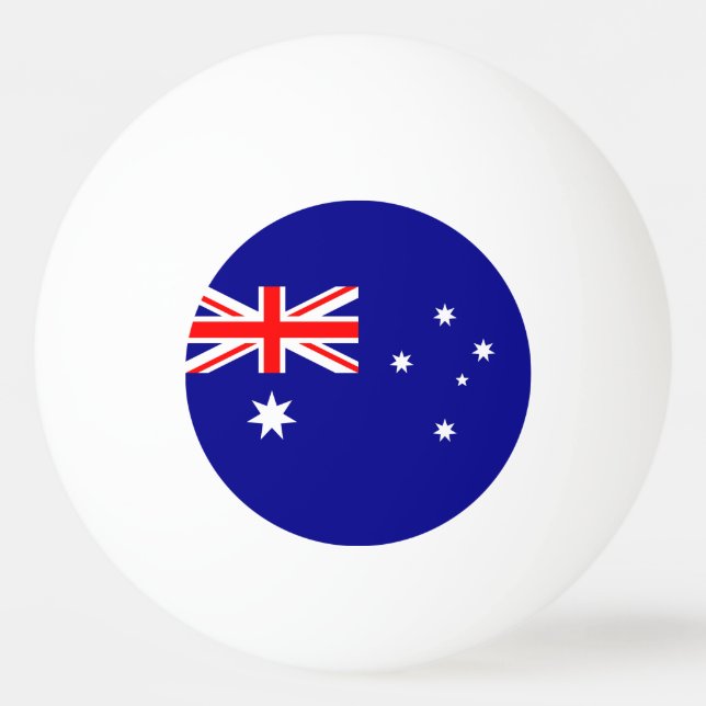 Pelota De Ping Pong Bandera de Australia (Anverso)