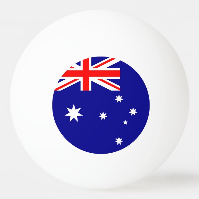 Pelota De Ping Pong Bandera de Australia (Anverso)