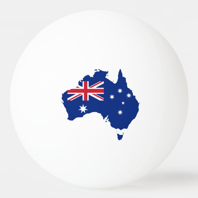 Pelota De Ping Pong Bandera de Australia (Anverso)