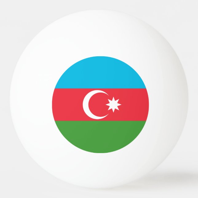 Pelota De Ping Pong Bandera de Azerbaiyán (Anverso)