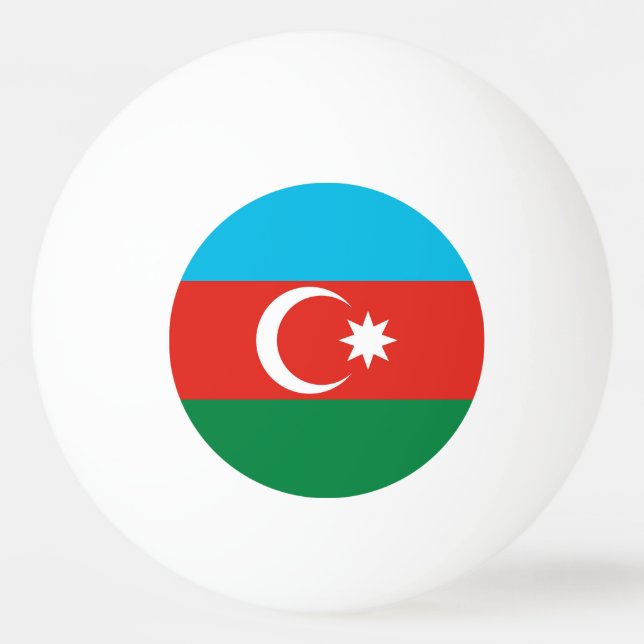 Pelota De Ping Pong Bandera de Azerbaiyán (Anverso)