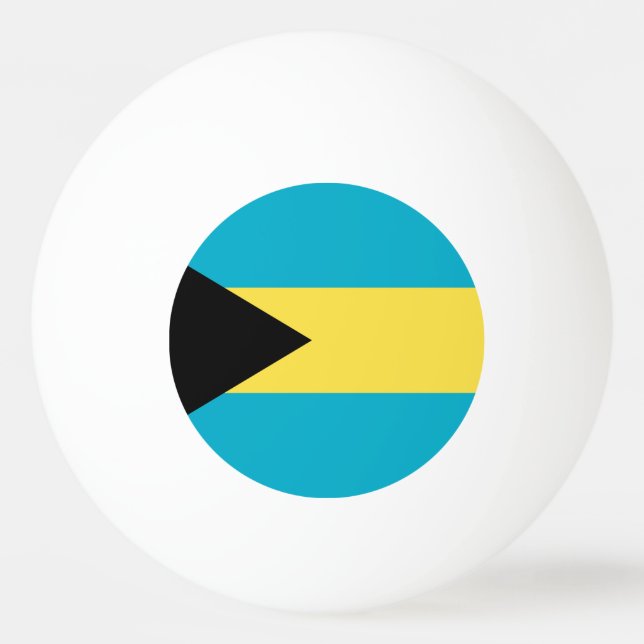 Pelota De Ping Pong Bandera de Bahamas (Reverso)