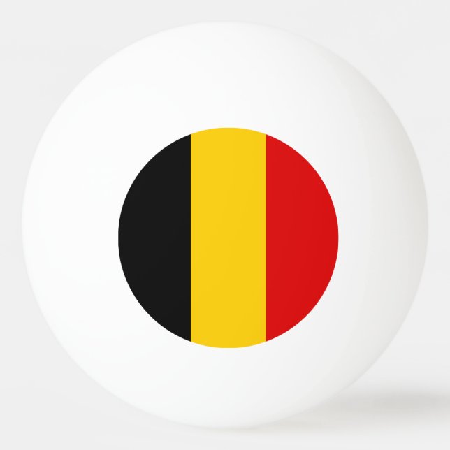 Pelota De Ping Pong Bandera de Bélgica (Anverso)