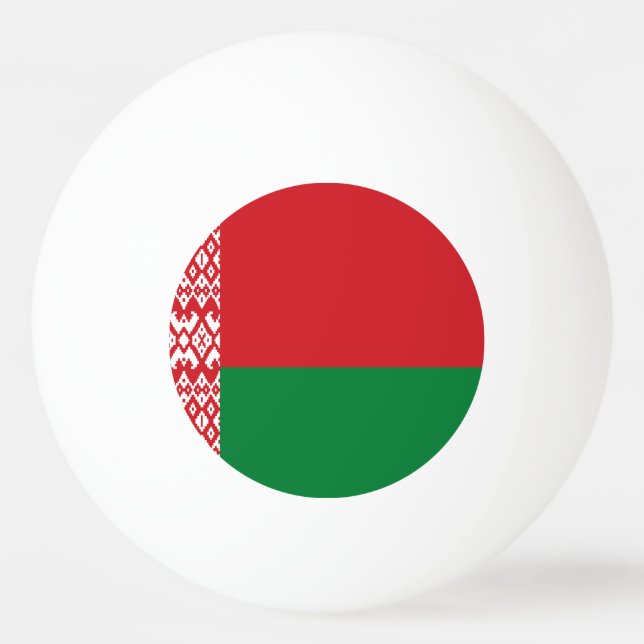 Pelota De Ping Pong Bandera de Bielorrusia (Anverso)