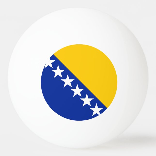 Pelota De Ping Pong Bandera de Bosnia y Herzegovina (Anverso)