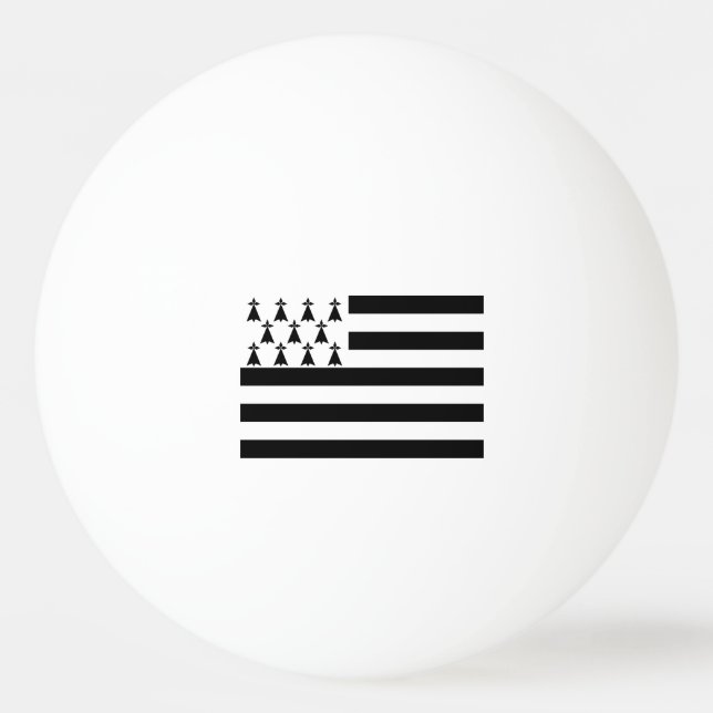 Pelota De Ping Pong Bandera de Bretaña Patriótica (Reverso)
