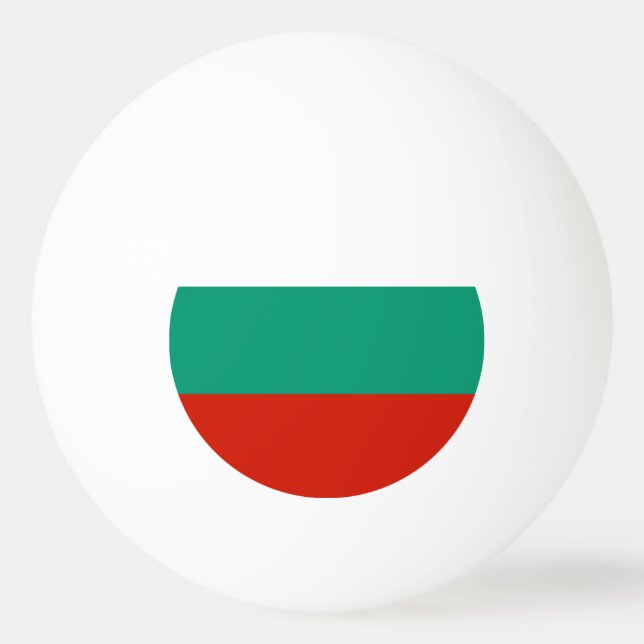 Pelota De Ping Pong Bandera de Bulgaria (Anverso)