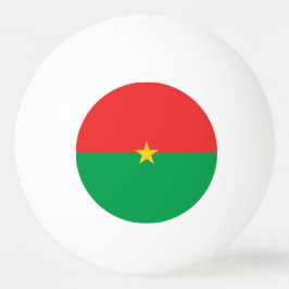 Pelota De Ping Pong Bandera de Burkina Faso