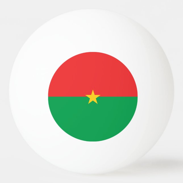 Pelota De Ping Pong Bandera de Burkina Faso (Anverso)