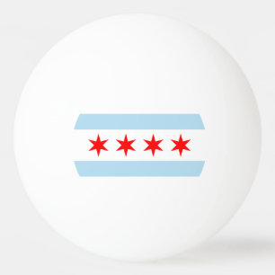 Pelota De Ping Pong Bandera de Chicago, Illinois Ping-Pong Ball