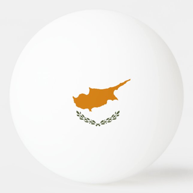 Pelota De Ping Pong Bandera de Chipre (Anverso)