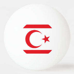 Pelota De Ping Pong Bandera de Chipre del Norte
