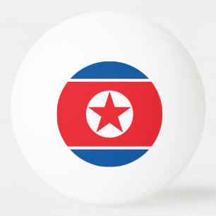 Pelota De Ping Pong Bandera de Corea del Norte