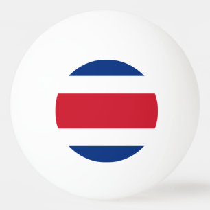Pelota De Ping Pong Bandera de Costa Rica