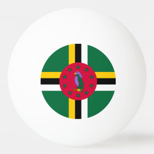 Pelota De Ping Pong Bandera de Dominica