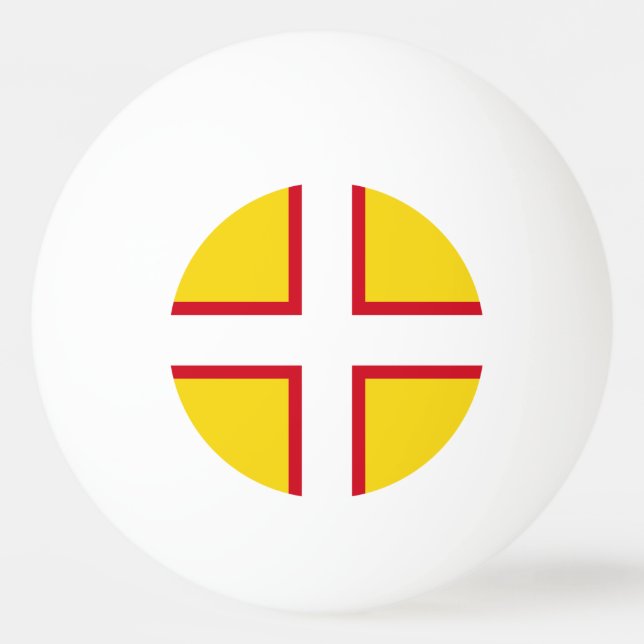 Pelota De Ping Pong Bandera de Dorset (Anverso)