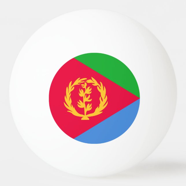 Pelota De Ping Pong Bandera de Eritrea (Anverso)