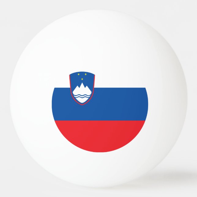 Pelota De Ping Pong Bandera de Eslovenia (Anverso)