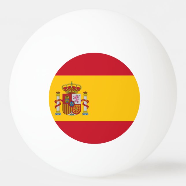 Pelota De Ping Pong Bandera de España (Anverso)