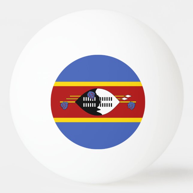 Pelota De Ping Pong Bandera de Eswatini (Anverso)