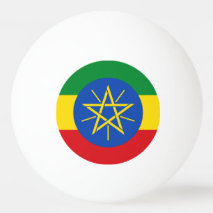 Pelota De Ping Pong Bandera de Etiopía