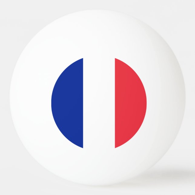 Pelota De Ping Pong Bandera de Francia (Reverso)