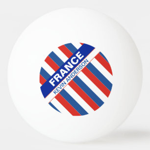 Pelota De Ping Pong Bandera de Francia patriótica personalizada