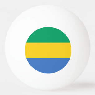 Pelota De Ping Pong Bandera de Gabón