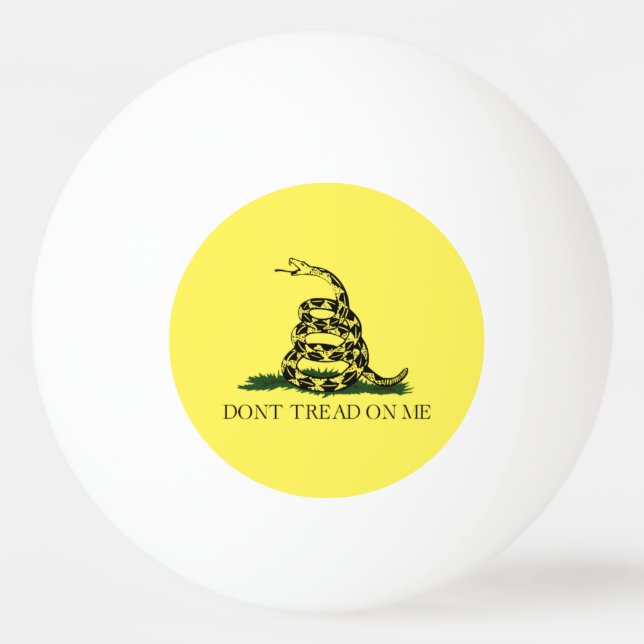 Pelota De Ping Pong Bandera de Gadsden Ping Pong Ball (Anverso)