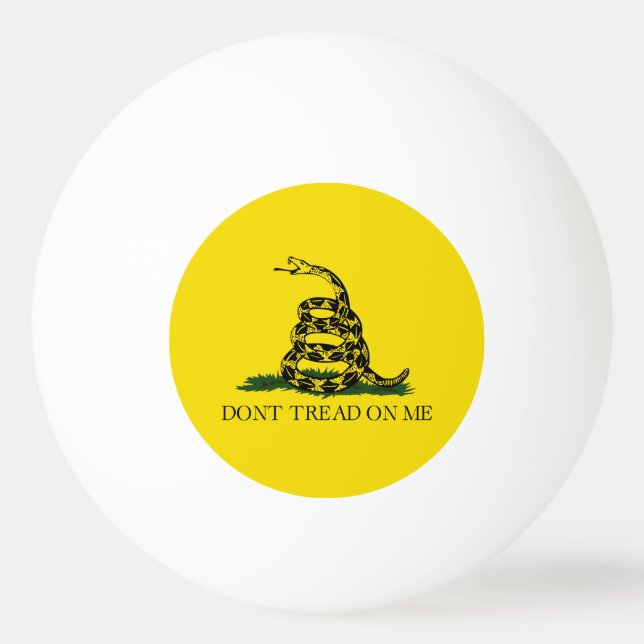 Pelota De Ping Pong Bandera de Gadsden Rattlesnake: Guerra Revoluciona (Anverso)