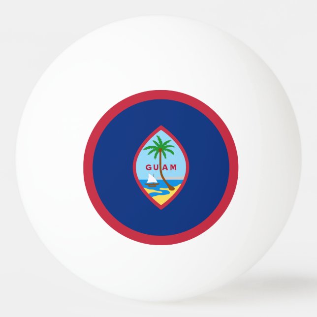 Pelota De Ping Pong Bandera de Guam (Anverso)