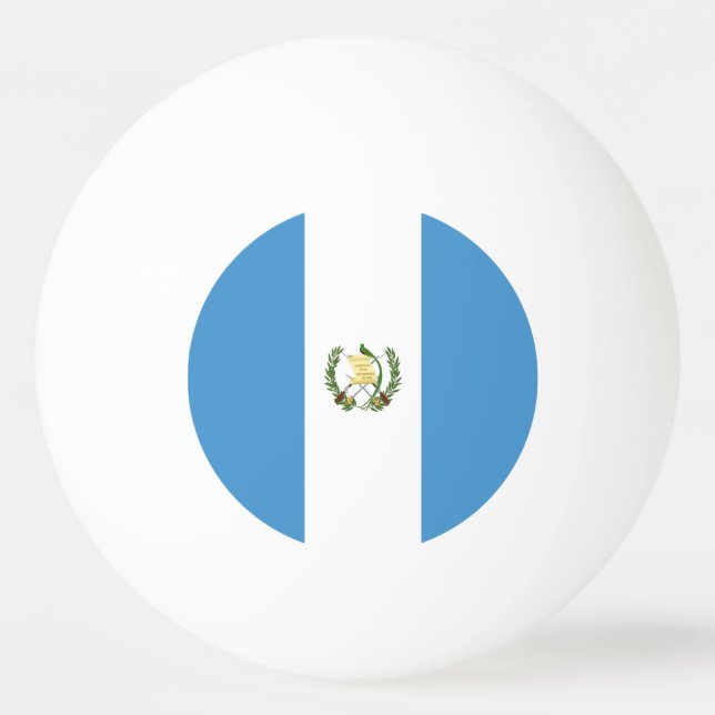 Pelota De Ping Pong Bandera de Guatemala (Anverso)