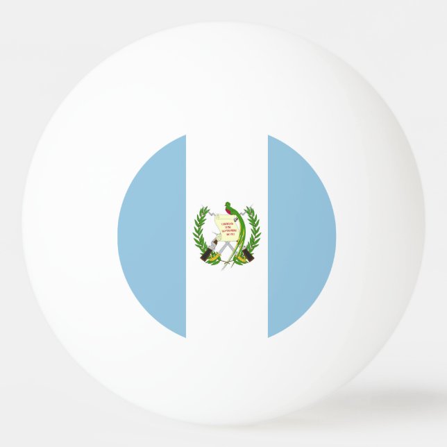 Pelota De Ping Pong Bandera de Guatemala (Anverso)